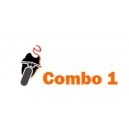 Combo 1 (Casco Zafir 208 + Guantes MX01B o MX03B)